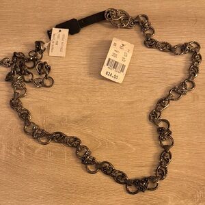 Elegant Silver Chain Belt